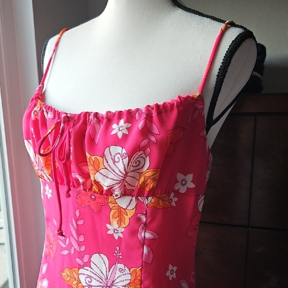 Sexy HOT Pink Midi Dress Labelle 9 - Picture 2 of 10